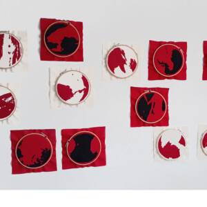 Stickarbeit, ca. 33 x 33 cm, 2020