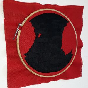 Stickarbeit, ca. 33 x 33 cm, 2020