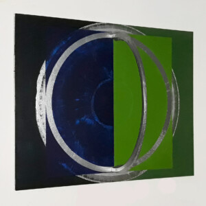 Aluminium, Acryl auf Holzgrund, 86 x 106 cm, 2020