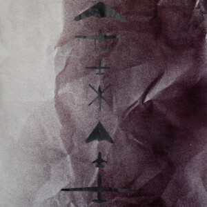 Sprühfarbe und Graphit auf Papier, 89,9 x 64 cm, 2024