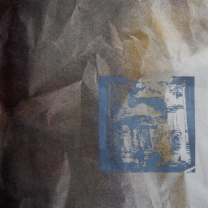 Sprühfarbe und Ölkreide auf Papier, 89,9 x 64 cm, 2024
