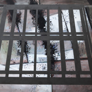 Acryl und Graphit auf Leinwand, 130 x 170 cm, 2024