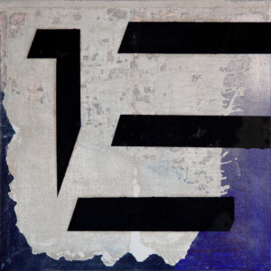 Acryl, Sprühfarbe und Öl auf Leinwand. 53,5 x 53,5 cm, 2025