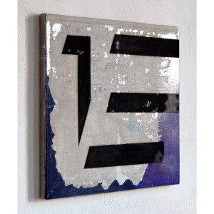 Acryl, Sprühfarbe und Öl auf Leinwand. 53,5 x 53,5 cm, 2025