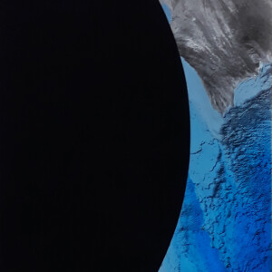 Foto und Samtfolie auf Holzgrund kaschiert, 49 x 37,5 cm, 2020