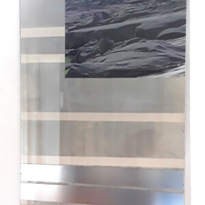 Sprühfarbe, Foto, Klebefolien, Glas, 100 x 70 cm, 2020