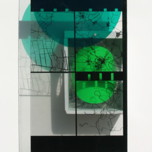 Holz, Folie, Acrylglasscheibe, 48 x 23,5  x 9,3 cm, 2016