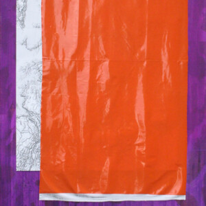 Öl auf Leinwand, Wandkarte, beschichteter Stoff, 140 x 110 cm, 2017